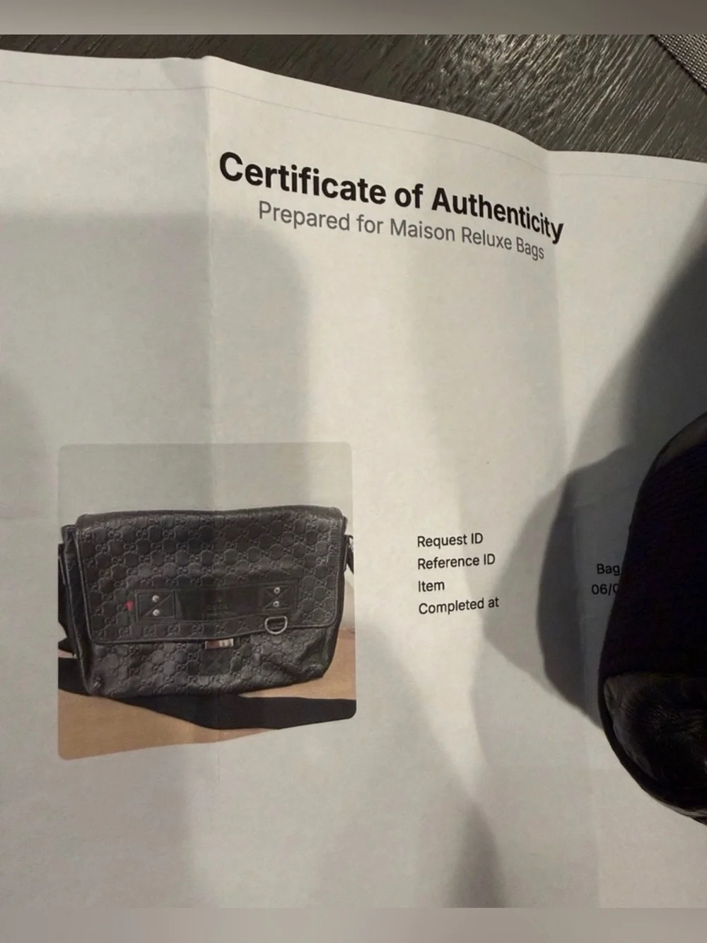 SALE - Gucci Black Messenger Bag with Gucci Wallet and Gucci Box!!